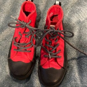 Kids Red Hunter waterproof sneakers / boots